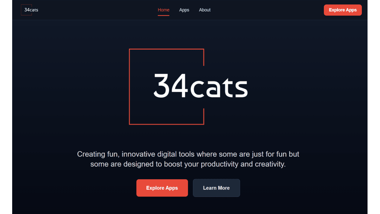 apps.34cats.com Home Page