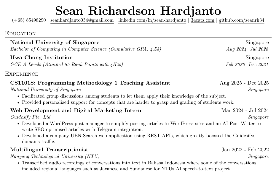 Resume Sample
